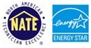 NATE and ENERGY STAR logos