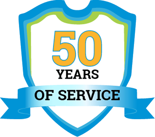 50 years of service badge.